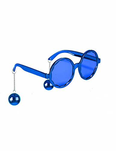 DEGUISE TOI Witzige Disco Brille blau für Erwachsene - Blau