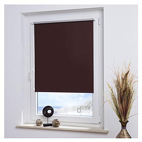 ourdeco Mini-Rollo Thermobeschichtung, 100 x 150 braun, verdunkelnd
