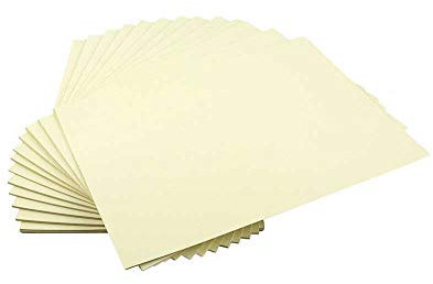 House of Card & Paper A3/297 x 420 mm 220 GSM Coloured Card - Cream (Pack of 50 Sheets), HCP155