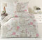 optidream 4tlg Bettwäsche Set Microfaser Seersucker Rose Neu mit RV 135x200 + 80x80