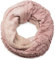 styleBREAKER Sciarpa a tubo in maglia da donna con motivo a strisce e onde, sciarpa con mix di materiali, inserti in pelliccia sintetica, sciarpa invernale 01018142, colore:Rosa antico-Beige
