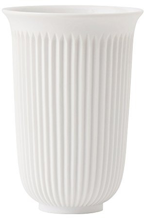 Lyngby Tsè Designer Teetasse aus handgefertigten unglasierten Porzellan in Weiß, 12.5cm, 35 cl