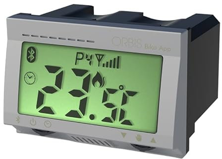 Orbis BIKO APP Alluminio Cronotermostato sett. incasso Bluetooth Batterie