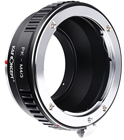 K&F Concept Objektivadapter zur Montage von Pentax K PK Objektiven auf Micro 4/3 M4/3r G10 G3 GF3 GF1 E-P3 P2 PL3 PL1,PK-M4/3 Objektivadapter