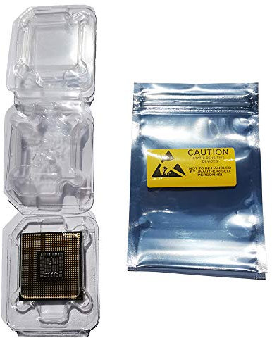 Daarcin CPU Protective Thicken Plastic Clamshell Case Trays Suitable for Intel 775/1155/1151/1150/1156 with 10pcs Antistatic Bags and Labels (10pcs Intel CPU Case)