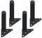 4 Pièces Meubles Réglables Pieds Lourds 300kg Industrie Métallique Support Quotidien avec Protection Plancher Caoutchouc antidérapant pour Table Manger Chevet Canapé Armoire Commode (10 cm, Noir)