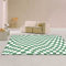 ZIJIAGE Moderner Teppich, Kaschmirimitat, Abstrakt, Verzerrt, Schachbrettmuster, rutschfeste Teppichmatte, Für Schlafzimmer, Nachttisch, Wohnzimmer, Küche,A,120 * 160CM