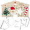 ScrapCooking - 4 Cortadores de Galletas Navidad - Moldes de Acero Inoxidable para Pastas y Sablés - Accesorios de Repostería - Árbol, Papá Noel, Estrella, Bastón de Caramelo - 2089