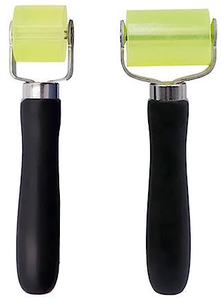 Lot de 2 rouleaux de pression pour chant de bord et pour le soudage de bâches en PVC - Outil professionnel - Aide à l'installation rapide de coussinets d'insonorisation ou de panneaux de toit dans la