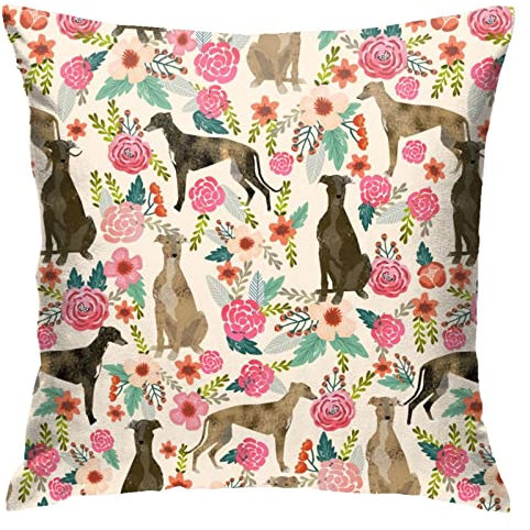 Kissenhülle Windhund-Hund Bedruckt 45X45Cm Kissen Fall Modern Kissenbezüge Weich Werfen Sie Kissenbezüge Für Schlafzimmer Auto Balkon