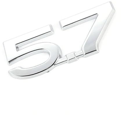 GerRit yzw6688 Autoaufkleber, Emblem, Abzeichen, Kofferraumaufkleber, 5,7 Liter, HEMI-Logo, Fronthaubengrill, kompatibel mit Ram 1500 2500 3500 Challenger Charger (Color : 5.7 Sticker1)
