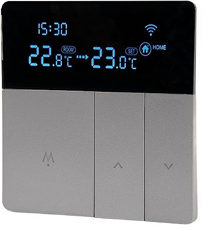 Thermostat Numérique pour Chaudière à Gaz, Chauffage au Sol, Télécommande, Contrôleur de Température Programmable, AC90V-240V, 16A (avec Wi-Fi)