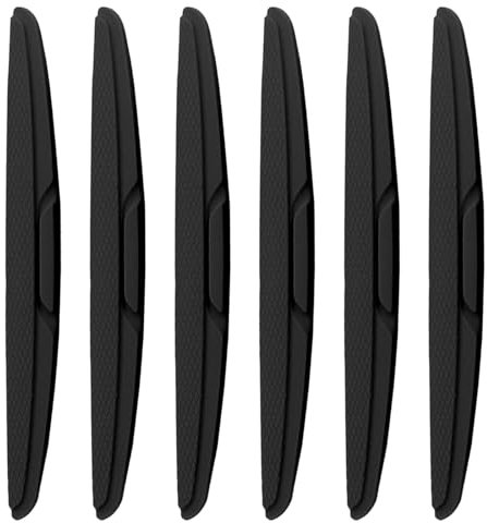 Bamyli 6 PCS Protection Portiere Voiture, Protege Porte Voiture, Poignées Porte de Voiture Protection Pare Choc, pour Rétroviseurs de Voiture et Bords de Porte Protection (Noir)
