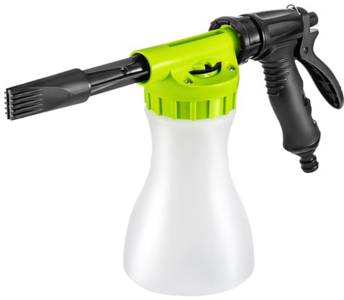 Trintion Wash Foam Cannon 900ml Snow Foam Gun Bottle Sprayer Adjustable Car Cleaning Spray Tool Hose Pipe Sprayer for Car Home Garden Wash (Green)