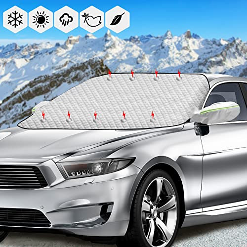 Copertura per parabrezza, protezione solare per parabrezza auto copertura per parabrezza auto pieghevole, copertura per parabrezza con 9 magneti, copertura per parabrezza auto contro sole, polvere