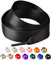 Olukssck 2 Pares de Cordones de Satén Premium 2cm - Cordones de Seda Planos y Coloridos para Zapatillas de Deporte, Casual y Gimnasia - Ideales para Mujeres y Niñas, Negro, 120cm