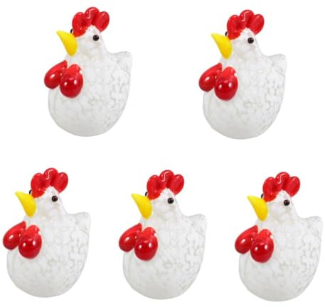 Alasum Pcs Zarte Glas Huhn Figurine Skulptur Für Home Tisch Oder Schreibtisch