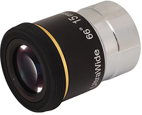 Ocular de Telescopio de 1,25 Pulgadas, Accesorio de Telescopio Astronómico de Vidrio óptico de Aleación de Aluminio Ocular Ultra Gran Angular de 66 Grados Ocular Gran Angular de