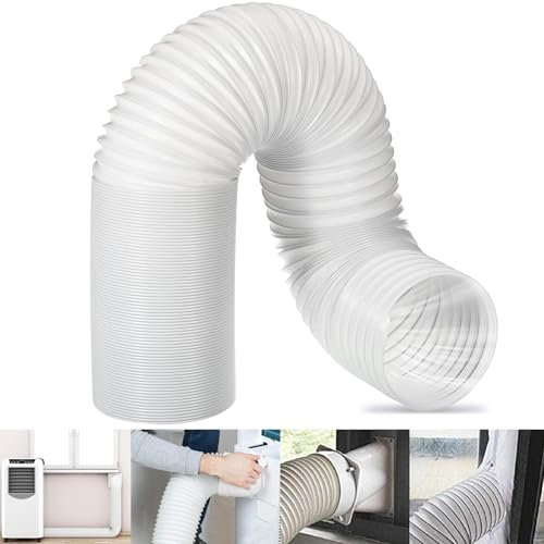 Tuyau d'évacuation d'air, 150 mm de diamètre, 3 m de long, en PVC, pour climatisation, sèche-linge, hotte aspirante