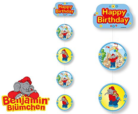 DH-Konzept Deckendeko * Benjamin BLÜMCHEN * als Deko für Kinderparty und Kindergeburtstag Töröööö // Elefant Kinder Party Set