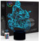 Comiwe Motorrad Motocross 3D Illusion Nachtlicht Spielzeug,Haus Dekor LED Bettseite Tischlampe 16 Farben Ändern und Fernbedienung,Weihnachten Geburtstag Geschenk für Junge Kinder Freunde und Familie