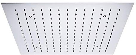 Milano Arvo 500mm Square Ceiling Mounted Recessed Shower Head - Chrome