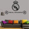 Wandaufkleber Dekoration 89 Cm * 57 Cm Fußball Fußballverein Real Madrid Logo Aufkleber Vinyl Wandtattoos Für Wände Raumdekoration Jungen Schlafzimmer Poster Wandbild