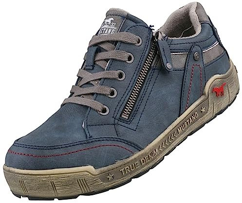 MUSTANG Damen Halbschuhe Blau, Schuhgröße:EUR 42
