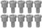 Brocas para paneles de yeso, 10pcs Bit para placas de yeso, Tope de profundidad para paneles de yeso, Brocas PH2 magnéticas para límite de tope de profundidad