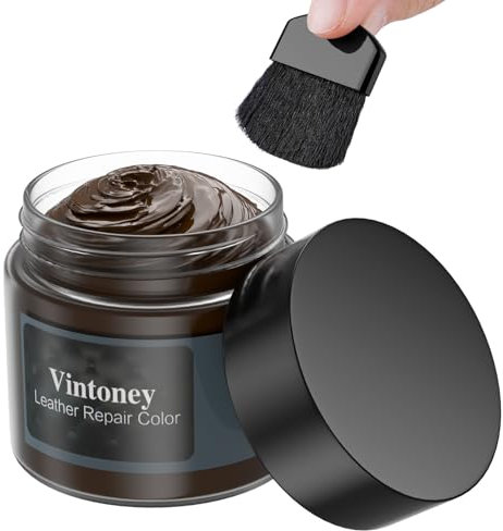 Bálsamo Recolorante de Cuero, Crema Reparadora de Cuero para Limpiador de Cuero para Proteger y Restaurar Adecuado para ser utilizado en Sofá de Piel, Chaqueta, Zapatos e Interior del Coche