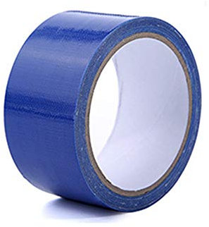 Lot de 2 rouleaux de ruban adhésif imperméable et robuste pour réparation intérieure et extérieure (10 cm x 10 m, bleu)