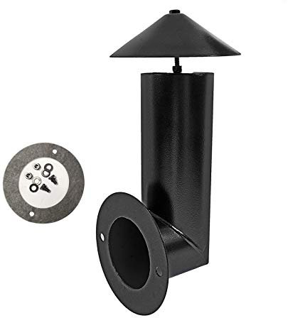 SafBbcue Pellet Grill Smoke Stack Kompatibel mit Pit Boss, Camp Chef, Z Grills und anderen Pellet Smokers Grills Chimney, Upgraded Porcelain Steel Smoke Stack Kits für Traeger Smoke Stack, Schwarz
