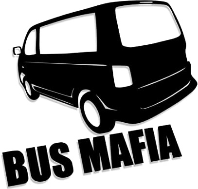 Decus Shop Bus Mafia T5 2736 // Sticker Aufkleber vers. Größe Farbe
