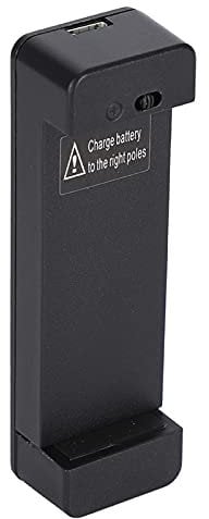 Chargeur de Batterie Universel, Chargeur de Batterie Externe Universel pour Smartphone S3 S4, avec indicateur d'alimentation LED, matériau PC, Ignifuge et incassable, Noir