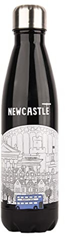 Eurostick Big City Insulated Water Bottle 500ml Manchester Edinburgh Birmingham Newcastle Liverpool Cardiff (Newcastle Cityscape)