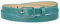 Allegra K Dünne Taillengürtel Rechteckige Dornschließe Skinny Ledergürtel Blau Fit waist 78-95cm/30.7-37.4