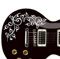 DesignDivil Aufkleber für Gitarren und Bässe in Blumenform, personalisierbar, Weiß