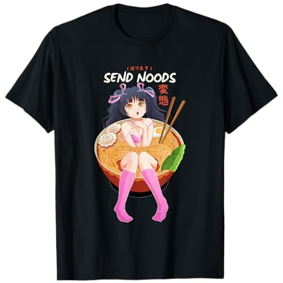 Send Noodles T-Shirt Ramen Pasta Bowl Shabu Shabu T-Shirt