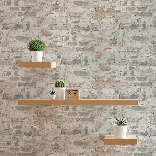 TADESSI Tapete Steinoptik Fabio M1-No.292 Vliestapete Grau Weiß Steintapete für Wohnzimmer Schlafzimmer Küche