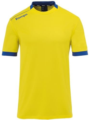 Kempa Herren Player-Shirt Tshirt, Gelb/Königsblau, M