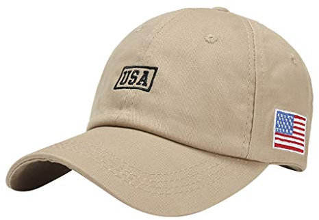 Generisch Unisex Adjustable Snapback Cap American Flag Trucker Baseball Cap Herren Damen Verstellbar Usa Baseball Cap Usa American Flag Baseball Cap Hat