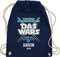 Turnbeutel Rucksack - Schulanfang Einschulung - Tschüss Kindergarten Das Wars - Unisize - Navy Blau - schulkind beutel 2022 schulanfänger sporttasche erster schultag sportbeutel