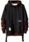 Moshtashio Kapuzenpullover für Herren, Patchwork Hoodie mit Kontrastfarbe Langarm Basic Sweatshirt Pullover mit Kapuze(1 Schwarz braun,L)