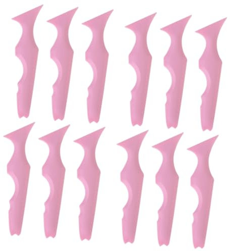 Beaupretty 12 Stk Silikon-schönheitslineal Schablonen Für Augenbrauenstifte Lippenstift-make-up-tool Tragehilfe Für Lippenstift Eyeliner-schablonen Rauchig Schönheit Aus Silikon Kosmetik
