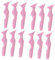 Beaupretty 12 Stk Silikon-schönheitslineal Schablonen Für Augenbrauenstifte Lippenstift-make-up-tool Tragehilfe Für Lippenstift Eyeliner-schablonen Rauchig Schönheit Aus Silikon Kosmetik