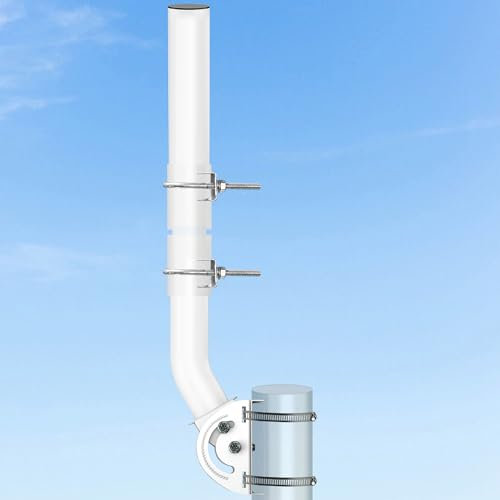 Soporte de Antena Universal,Mástil de Antena,Soporte de Antena de 23.6 Pulgadas,AP CPE Exterior,Extensores WiFi,Puente de Red Inalámbrica
