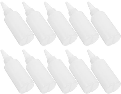 STOBOK 100 Stück Nachfüllbare Spitzflaschen 50ml aus Kunststoff Präzisionsflaschen für Acrylfarbe und Klebstoff Sauber Dosieren