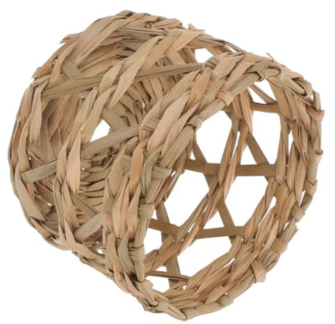 HOMSFOU Kreative Lichterketten Gewebte Beleuchtung Wandlampenschirm Gewebte Lampenschirme Pendelleuchtenabdeckungen Rattan-lichtschirme Boho-lichtbezüge Handgewebter Jahrgang Zubehör Gras