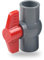 PVC Kugelhahn, 40mm Kunststoff Wasserrohrventil Wege Anschlüsse für Kontrolle und Stopp Durchfluss, PVC Rohrverbinder Kugelschieber für Klebemuffe und Fittinge