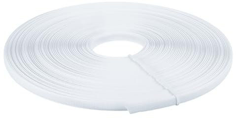 QUARKZMAN Einlage fürs Nähen, 1 Stück 45 Yards 10mm - Polyester-Näh-Einlage für Korsett, Brautkleid (Weiß)